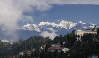 Darjeeling, Panorama of the Kanchenjunha mountains
