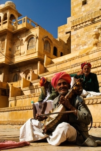 Musician at Sonar Qila or Golden Fort